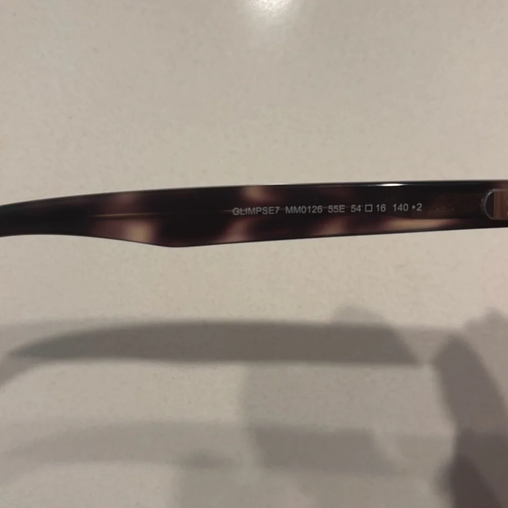 MaxMara Brown Tortoiseshell Rectangular Women's Sunglasses
